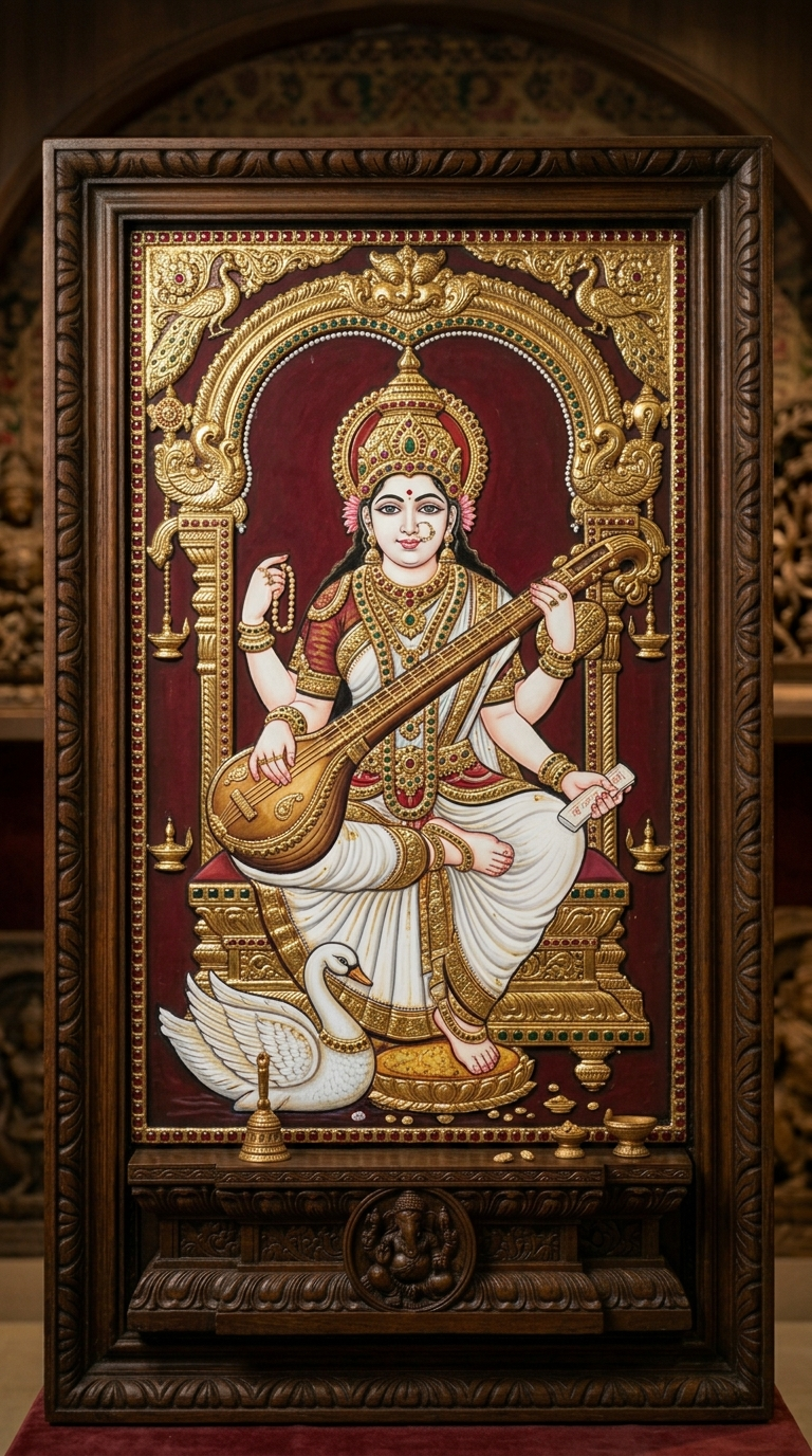 Saraswathi Painting 4